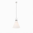 Modway Starlight 1-Light Pendant Light - White/Polished Nickel-Height-Adjustable Hanging Rods