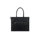 Design Lambert Inc The Valentina Leather Tote Bag - Black-2 Water bottle compartments