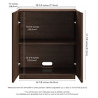 Hudson&Canal Molly Rectangular Fluted Accent Cabinet - 28" W - Brown Oak-Product Dimensions: 28" L x 15" W x 32" H