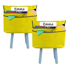 C-Line Small Chair Cubbie - 12" - Sunny Yellow - 2 Pack-This innovative product uses the student's chair to become a supply storage place for folders, binders, storage boxes and more