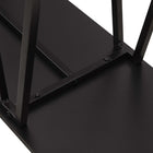 Manhattan Comfort Celine 47.24" Modern Console Table - Black-Legs Made of Carbon Steel with Black Finish for Fashion and Durability