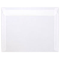 JAM Paper 9.5 x 12.63 Booklet Envelopes, Clear Translucent Vellum, 100 Pack (2851377g)-Clear translucent