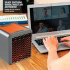 Handy 1200 W Ceramic Space Heater - Pure Warmth - Silver-Automatic off tip-over protection