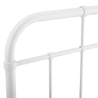 Modway Alessia Metal King Headboard - White-7 Mounting Positions