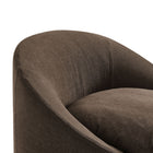 Modway Sadie Slipcovered Linen-Blend Round Accent Chair - Cocoa-8