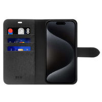 Blu Element Folio 2-in-1 Compatible with MagSafe Case for iPhone 17 - Black-Protection level  - 400 Drops at 10 Feet