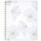Mead West Village Coil Hardcover Notebook - 11" H x 9" W - White/Grey Foral - 80 Sheets-Generous Writing Space: 80 double-sided ruled sheets (160 pages) sized at 9" x 11" for notes and ideas