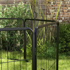 PawHut Heavy Duty 8-Panel Dog Playpen for Small & Medium Dogs - 23.5" L-Colour: Grey