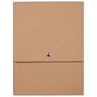 JAM Paper Vertical Snap Closure Portfolio - 12 1/8 x 9 x 1/2 - Brown Kraft-Colour: Brown Kraft