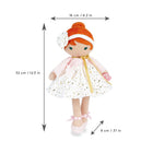 Kaloo Tendresse Valentine K Doll - Large-Red hair sets her apart from other dolls.