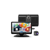 Adesso Mygekogear Orbit C110 7" Portable Display-Experience wireless Apple CarPlay or Android Auto for effortless access to music, maps, calls, notifications, messages, and more while driving hands-free.