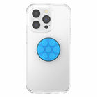 PopSockets PopGrip Fidget Popper - Electric Blue-Repositionable and sticks to most devices and cases (but may not stick to silicone or waterproof cases)