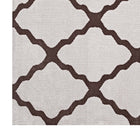 Modway Marja Moroccan Trellis Area Rug - 8 ft W x 10 ft L - Brown/Grey-Stain Resistant / Easy To Clean