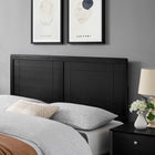 Modway Archie Wood Queen Headboard - Black-Rubberwood and MDF Veneer