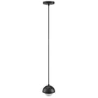 Modway Eclipse Globe Pendant Light - Black-Adjustable Fabric Hanging Cable