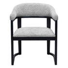 Zuo Anasa Dining Chair - Grey-Cozy polyester linen fabric