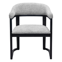 Zuo Anasa Dining Chair - Grey-Cozy polyester linen fabric