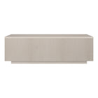 Hudson&Canal Reyes 48"W Rectangular Coffee Table - Alder White-Table is made of high-quality MDF and PVC materials