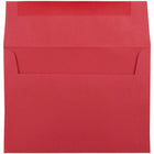 JAM Paper A7 Coloured Invitation Envelopes - 5 1/4 x 7 1/4 - Red Recycled - 100 Pack-These envelopes are perfect to use for sending invitations, greeting cards, RSVP's, thank you cards, gifts for birthdays, graduations, holidays and more