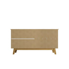 Manhattan Comfort Yonkers 62.99" Mid-Century Modern Sideboard - Black and Cinnamon-30 Day Limited Manufacturer's Warranty
