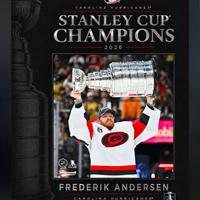 Frameworth Carolina Hurricanes 2026 Stanley Cup Champions: Frederik Andersen PhotoGlass Framed Photo - 18" W x 22" H-Officially licensed NHL and NHLPA photo: Frederik Andersen 16x20 PhotoGlass Frame Carolina Hurricanes 2026 Stanley Cup Champions for Carolina Hurricanes fans and collectors