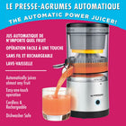 As Seen on TV Hurricane Juicer Cordless Rechargeable Juicer - Silver/Black-Our electric fruit juicer comes with a 1300mAh battery and is designed to last for up to 25 cycles* of fresh juicing, when fully charged. Recharge time is appx. 4 hours from empty