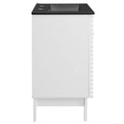 Modway Render 24" Bathroom Vanity - White/Black-Integrated Countertop