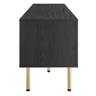 Modway Cambria 70" TV Stand - Black-Sliding Doors