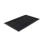 Edgewood Competitor Series Heavy Duty Open Top Anti-Fatigue Mat - 3' W x 5' L x 7/8" D - Black-Heavy Duty