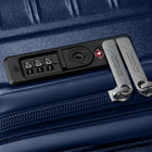 American Tourister Surftime Spinner - Large - Metallic Blue-Retracting top and side carry-handles stay close to the case to protect against damage.