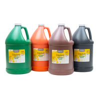 Handy Art Little Masters Tempera Paint - 4 Gallon Kit - Orange, Green, Brown, Black-Fine quality and economical choice for the younger artist