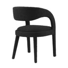 Modway Pinnacle Boucle Upholstered Dining Chair - Black - 2 Pack-8