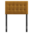 Modway Emily Fabric Upholstered Twin Size Headboard - Copper-Seven Mounting Positions