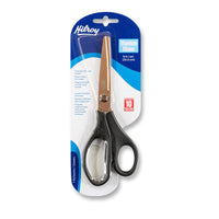 Hilroy  8.3" Titanium Scissors with Comfort-Grip Handles - Bronze Blades-Titanium-coated Blades: Crafted for precision and built to last, these ultra-sharp blades retain their edge through both heavy-duty and detailed tasks - resisting rust and sticky residue for clean, accurate cuts across a wide range of materials