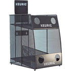 Keurig Mesh 4-Sleeve K-Cup Pod Storage Rack-Durable mesh storage rack displays four 24-count boxes of K-Cup pods
