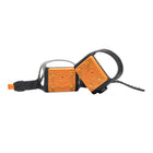 Impacto Heel Traction Non-Sparking Brass Ice Cleats - One Size - Orange with Black Straps - 1 Pair-Made of proprietary Thermo Plastic Elastometer (TPE) that performs to -45 degrees.