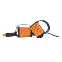 Impacto Heel Traction Non-Sparking Brass Ice Cleats - One Size - Orange with Black Straps - 1 Pair-Made of proprietary Thermo Plastic Elastometer (TPE) that performs to -45 degrees.