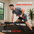 MotionGrey Adjustable Weight Bench - Foldable Workout Bench for Dumbbell Strength Training - Black-Built with a reinforced steel structure supporting up to 250 kg, ensuring safety and durability during intense workouts