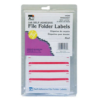 Charles Leonard File Folder Labels Red, 2976 Pack-Great for colour coding and organizing files