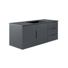 Modway Vitality 48" Single Sink Bathroom Vanity - Grey/Black-Modern Bathroom Vanity