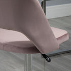 Vinsetto Armless Swivel Computer Desk Chair - Pink-Adjustable seat height to fit your desk and sitting style