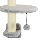 PawHut 3-Piece Cat Shelves with Hammock, Scratching Posts and Jump Platforms-Supported cats up to 11 lbs. (5 kg): 