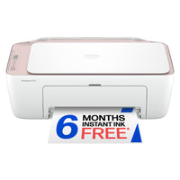 HP - Imprimante tout-en-un DeskJet 2942 - Rose pâle-L’impression à domicile en toute simplicité