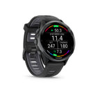 Garmin Forerunner 970 Smartwatch - Carbon Grey DLC Titanium with Black Case and Black/Translucent Whitestone Band-TRAINING READINESS - From the moment you wake up, get a readiness score based on your sleep quality, recovery, training load and more, so you can determine whether it’s a good day to go hard — or take it easy.