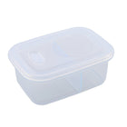 Minimal Silicone Bento Lunch Boxr - Clear - 700ml - Set of 2-100% food grade pure silicone