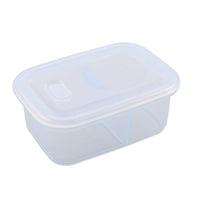 Minimal Silicone Bento Lunch Boxr - Clear - 700ml - Set of 2-100% food grade pure silicone