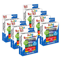 Kwik Stix Solid Tempera Paint Sticks - Primary Colours - 6 Packs of 6-Uncap, Twist & Paint