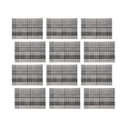Maxwell & Williams Table Accents Placemat Rectangular - 45 x 30 cm - Check Grey - 12 Pack-Wipe with Wet Cloth