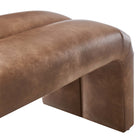 Modway Dax 50.5" Vegan Leather Upholstered Accent Bench - Brown-8