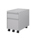 Ceha MDG Series Box-File Mobile Pedestal - Metal Grey -Secure Storage: Lockable central system with 2 keys for peace of mind.